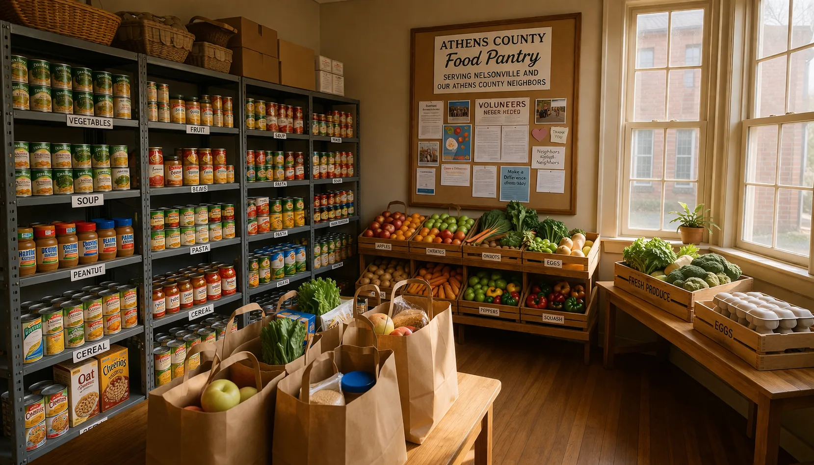Athens County Food Pantry serving Nelsonville and surrounding communities
